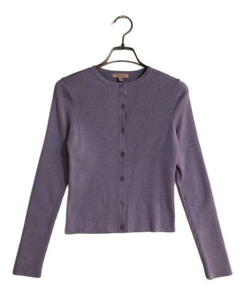 TOCCA（トッカ）TOCCA (トッカ) シルク100％リブカーディガン パープル サイズ:XSの古着・服飾アイテム