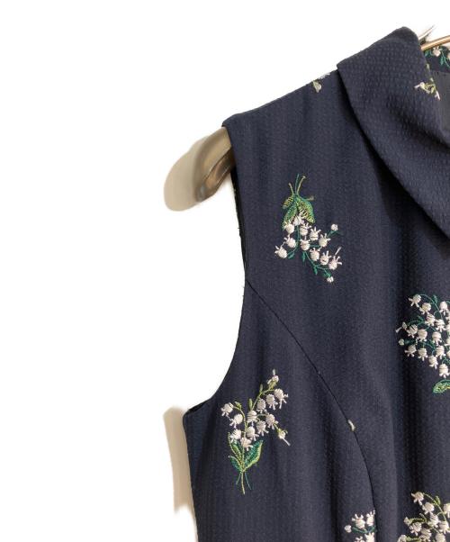 TOCCA（トッカ）TOCCA (トッカ) 【洗える！】LILY OF THE VALLEY ドレス ネイビーの古着・服飾アイテム