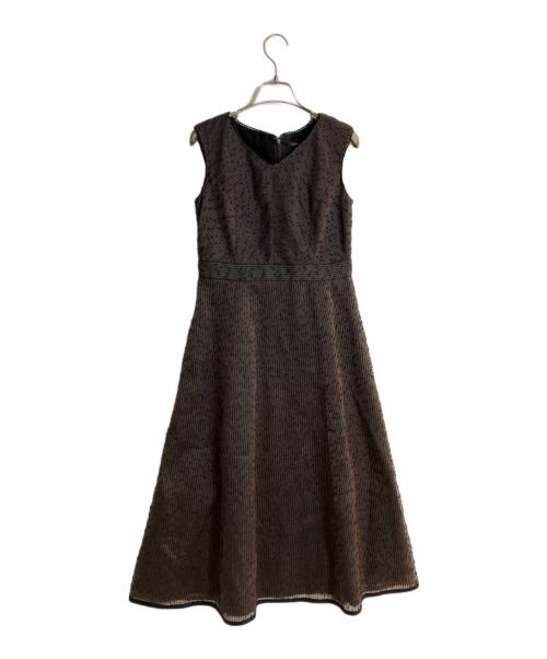 TOCCA（トッカ）TOCCA (トッカ) ノースリーブワンピース ブラウンの古着・服飾アイテム
