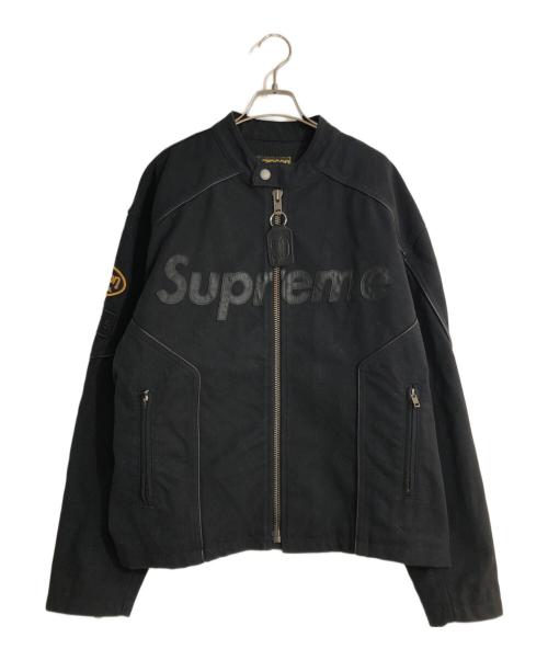 VANSON（バンソン）VANSON (バンソン) Supreme (シュプリーム) Leathers Cordura Jacket/レザーコーデュラジャケット ブラック サイズ:Mの古着・服飾アイテム
