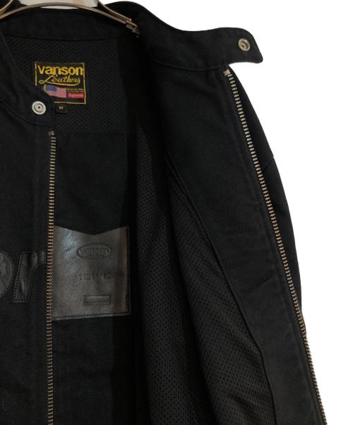 VANSON（バンソン）VANSON (バンソン) Supreme (シュプリーム) Leathers Cordura Jacket/レザーコーデュラジャケット ブラック サイズ:Mの古着・服飾アイテム