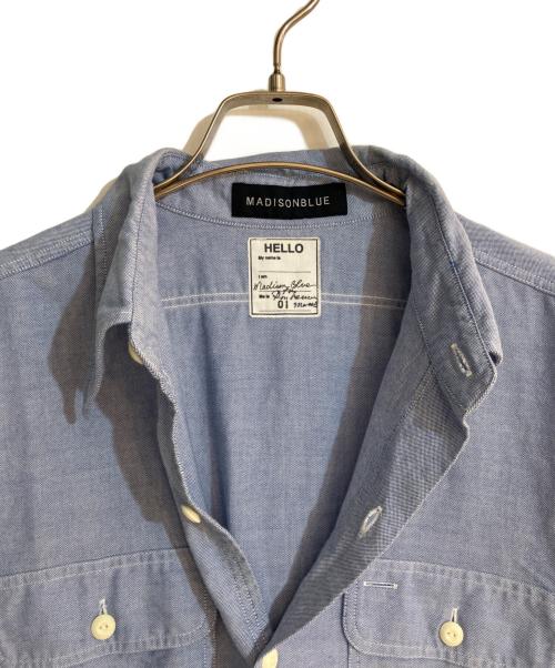 MADISON BLUE（マディソンブルー）MADISON BLUE (マディソンブルー) Ron Herman (ロンハーマン) 半袖シャツ ブルー サイズ:01の古着・服飾アイテム