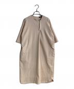 YOKO CHANヨーコチャン）の古着「Hラインパールドレスワンピース」｜ピンク