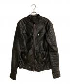 GIORGIO BRATOジョルジョブラッド）の古着「ラムレザージャケット」｜ブラック