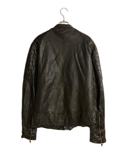 GIORGIO BRATO（ジョルジョブラッド）GIORGIO BRATO (ジョルジョブラッド) ラムレザージャケット ブラック サイズ:44の古着・服飾アイテム