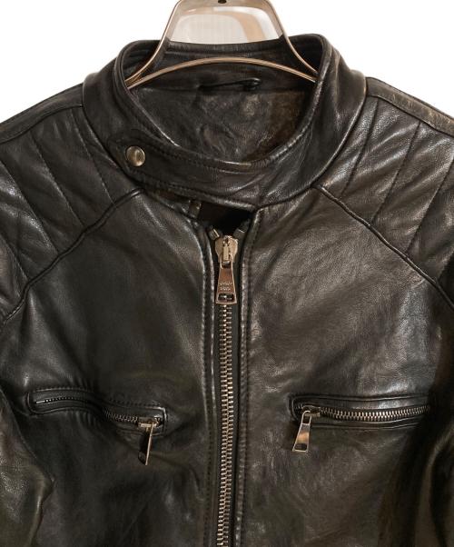 GIORGIO BRATO（ジョルジョブラッド）GIORGIO BRATO (ジョルジョブラッド) ラムレザージャケット ブラック サイズ:44の古着・服飾アイテム