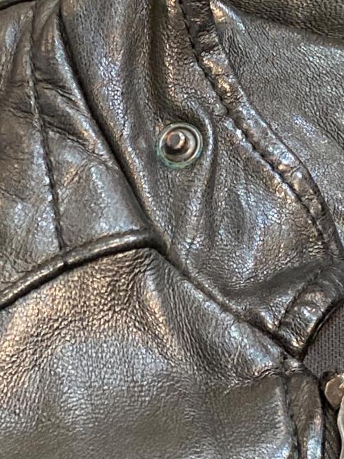 GIORGIO BRATO（ジョルジョブラッド）GIORGIO BRATO (ジョルジョブラッド) ラムレザージャケット ブラック サイズ:44の古着・服飾アイテム