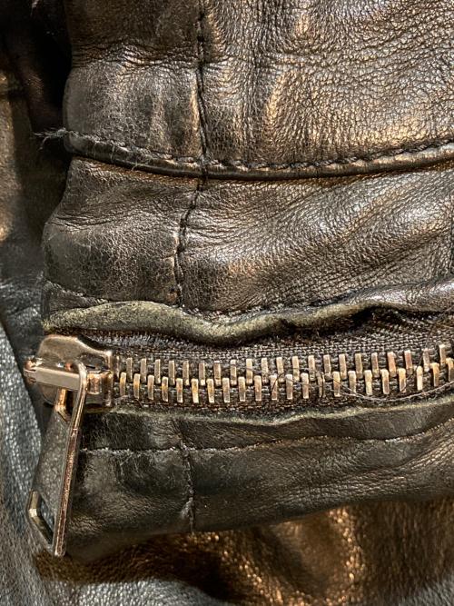 GIORGIO BRATO（ジョルジョブラッド）GIORGIO BRATO (ジョルジョブラッド) ラムレザージャケット ブラック サイズ:44の古着・服飾アイテム