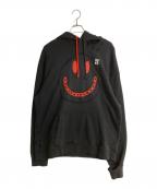 RAF SIMONSラフシモンズ）の古着「Smiley Popover Hoody」｜ブラック