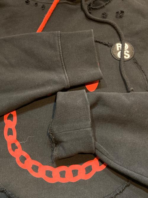 RAF SIMONS（ラフシモンズ）RAF SIMONS (ラフシモンズ) Smiley Popover Hoody ブラック サイズ:Mの古着・服飾アイテム