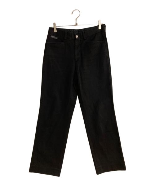 HERMES（エルメス）HERMES (エルメス) セリエボタンコットンパンツ ブラック サイズ:SIZE 40の古着・服飾アイテム