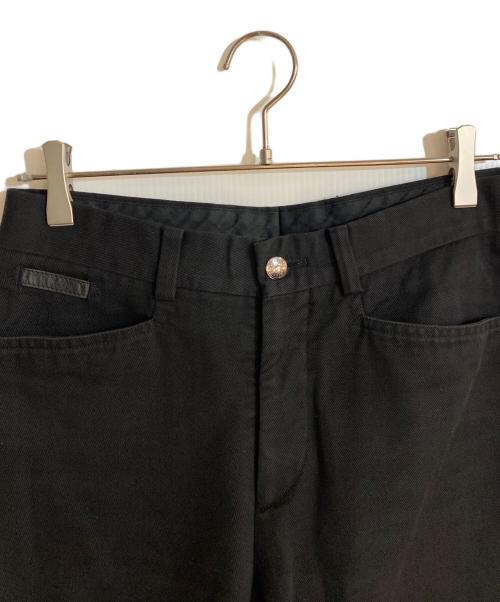 HERMES（エルメス）HERMES (エルメス) セリエボタンコットンパンツ ブラック サイズ:SIZE 40の古着・服飾アイテム