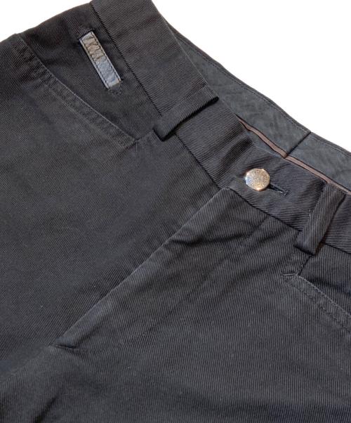 HERMES（エルメス）HERMES (エルメス) セリエボタンコットンパンツ ブラック サイズ:SIZE 40の古着・服飾アイテム