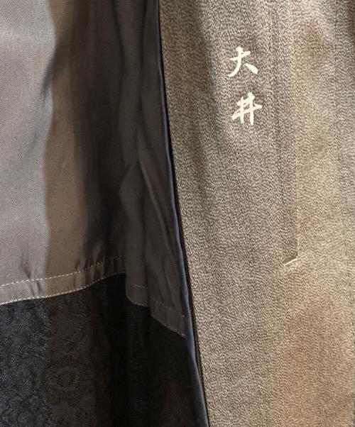 Yves Saint Laurent（イヴサンローラン）Yves Saint Laurent (イヴサンローラン) ジャガードライニングステンカラーコート グレー サイズ:92A5の古着・服飾アイテム