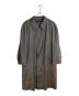 Yves Saint Laurent（イヴサンローラン）の古着「ジャガードライニングステンカラーコート」｜グレー