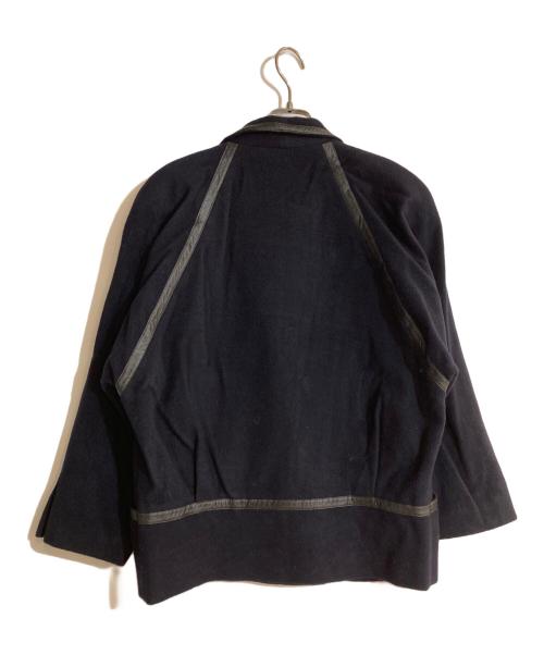 Christian Dior（クリスチャン ディオール）Christian Dior (クリスチャン ディオール) 切替ウールショートコート ネイビー サイズ:Mの古着・服飾アイテム