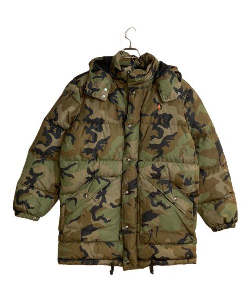 POLO RALPH LAUREN（ポロ・ラルフローレン）POLO RALPH LAUREN (ポロ・ラルフローレン) カモフラージュダウンジャケット グリーン サイズ:Mの古着・服飾アイテム
