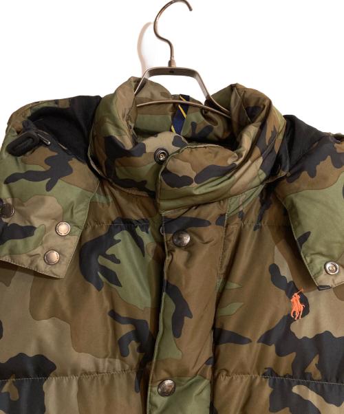 POLO RALPH LAUREN（ポロ・ラルフローレン）POLO RALPH LAUREN (ポロ・ラルフローレン) カモフラージュダウンジャケット グリーン サイズ:Mの古着・服飾アイテム