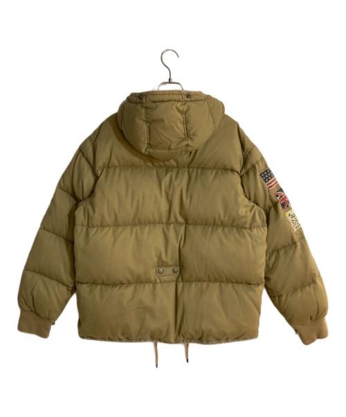 POLO RALPH LAUREN（ポロ・ラルフローレン）POLO RALPH LAUREN (ポロ・ラルフローレン) MIL-J-4883Aフーデットダウンジャケット ベージュ サイズ:Lの古着・服飾アイテム