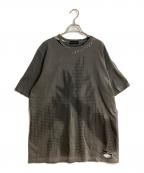 SURGERYサージェリー）の古着「destroyed desire over t-shirts/ディストロイドディザイアオーバーティシャツ」｜グレー