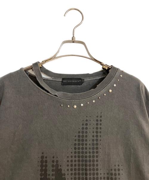 SURGERY（サージェリー）SURGERY (サージェリー) destroyed desire over t-shirts/ディストロイドディザイアオーバーティシャツ グレー サイズ:Lの古着・服飾アイテム