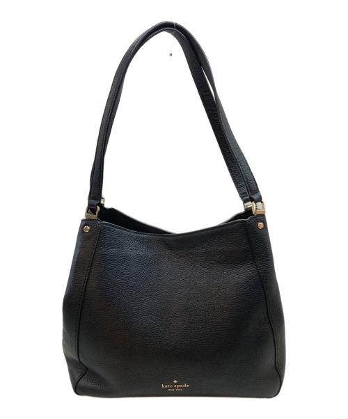 Kate Spade（ケイトスペード）Kate Spade (ケイトスペード) レザーワンショルダーバッグ ブラックの古着・服飾アイテム