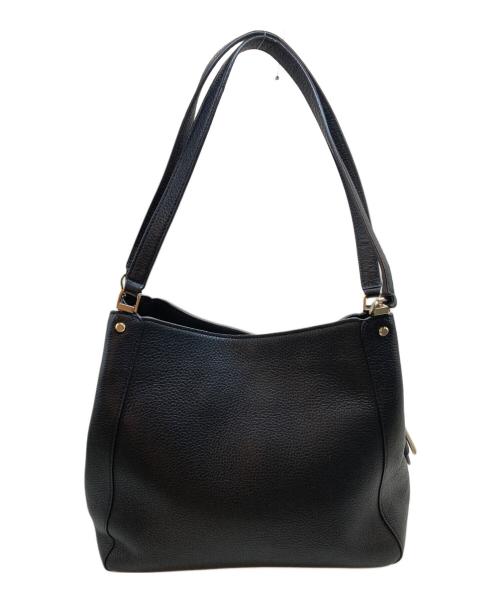 Kate Spade（ケイトスペード）Kate Spade (ケイトスペード) レザーワンショルダーバッグ ブラックの古着・服飾アイテム