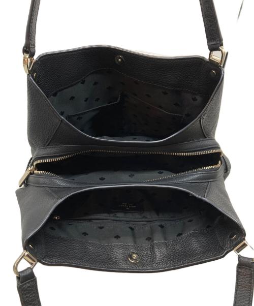 Kate Spade（ケイトスペード）Kate Spade (ケイトスペード) レザーワンショルダーバッグ ブラックの古着・服飾アイテム