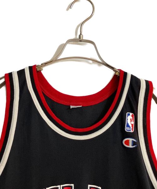 Champion（チャンピオン）Champion (チャンピオン) ゲームシャツ ブラック×レッド サイズ:44の古着・服飾アイテム