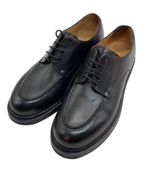 HARROGATE（ハロゲイト）HARROGATE (ハロゲイト) Uチップ レザーシューズ ブラック サイズ:6.5の古着・服飾アイテム