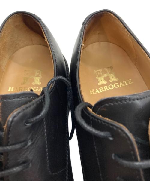 HARROGATE（ハロゲイト）HARROGATE (ハロゲイト) Uチップ レザーシューズ ブラック サイズ:6.5の古着・服飾アイテム