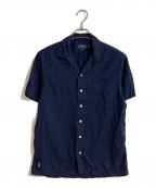 POLO RALPH LAURENポロ・ラルフローレン）の古着「オープンカラーシャツ」｜ネイビー