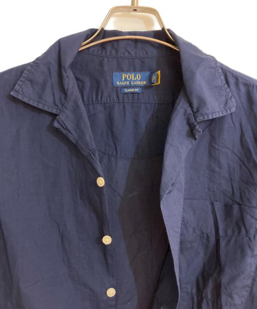POLO RALPH LAUREN（ポロ・ラルフローレン）POLO RALPH LAUREN (ポロ・ラルフローレン) オープンカラーシャツ ネイビー サイズ:Sの古着・服飾アイテム