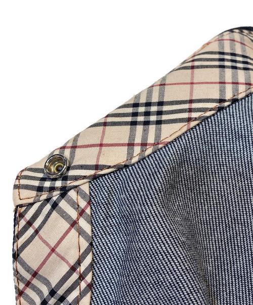 BURBERRY BLUE LABEL（バーバリーロンドンブルーレーベル）BURBERRY BLUE LABEL (バーバリーロンドンブルーレーベル) デニムライクシャツジャケット インディゴ サイズ:38の古着・服飾アイテム