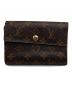 LOUIS VUITTON（ルイ ヴィトン）の古着「3つ折り財布」｜ブラウン