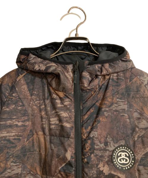 stussy（ステューシー）stussy (ステューシー) リアルツリーリバーシブルジャケット ブラウン×ブラック サイズ:Lの古着・服飾アイテム
