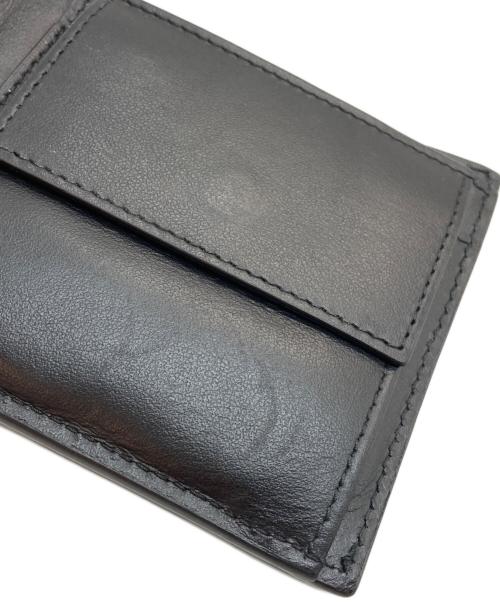 BOTTEGA VENETA（ボッテガベネタ）BOTTEGA VENETA (ボッテガベネタ) イントレチャート2つ折り財布 ブラックの古着・服飾アイテム