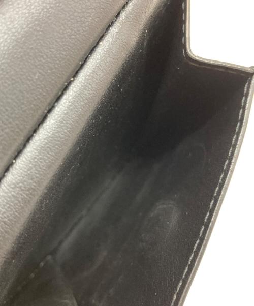 BOTTEGA VENETA（ボッテガベネタ）BOTTEGA VENETA (ボッテガベネタ) イントレチャート2つ折り財布 ブラックの古着・服飾アイテム