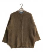 ELENDEEKエレンディーク）の古着「CN RACCOON MIX W CARDIGAN」｜ブラウン