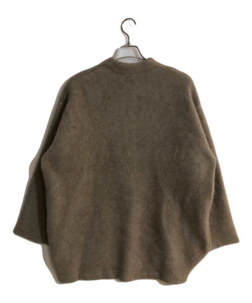 ELENDEEK（エレンディーク）ELENDEEK (エレンディーク) CN RACCOON MIX W CARDIGAN ブラウン サイズ:02の古着・服飾アイテム