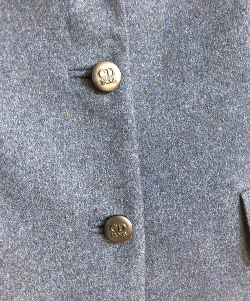 Christian Dior Sports（クリスチャン ディオールスポーツ）Christian Dior Sports (クリスチャン ディオールスポーツ) ウールテーラードジャケット ブルー サイズ:Mの古着・服飾アイテム