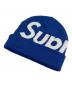 Supreme（シュプリーム）の古着「BIG LOGO BEANIE/ビッグロゴビーニー」｜ブルー