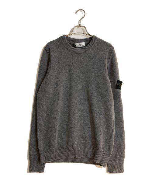 STONE ISLAND（ストーンアイランド）STONE ISLAND (ストーンアイランド) クルーネックニット グレー サイズ:Mの古着・服飾アイテム
