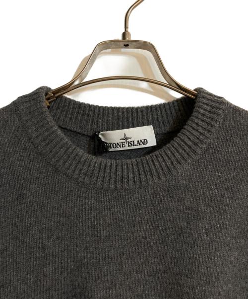 STONE ISLAND（ストーンアイランド）STONE ISLAND (ストーンアイランド) クルーネックニット グレー サイズ:Mの古着・服飾アイテム