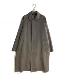 BEAUTY&YOUTH UNITED ARROWS（ビューティーアンドユースユナイテッドアローズ）の古着「ショートビーバーフィニッシュ リバーメルトン バルカラー コート」｜グレー