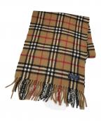 Burberry'sバーバリー）の古着「ノヴァチェックカシミヤマフラー」｜ブラウン