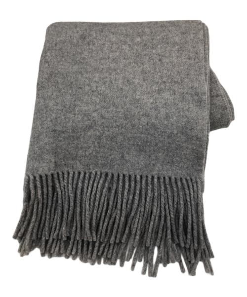 ASAUCE MELER（アソースメレ）ASAUCE MELER (アソースメレ) 大判ウールマフラー グレーの古着・服飾アイテム