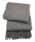 ASAUCE MELER (アソースメレ) 大判ウールマフラー グレー：10000円