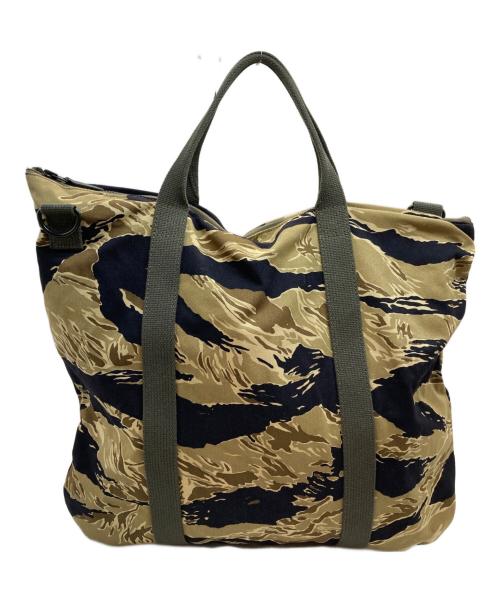 THE REAL McCOY'S（ザ・リアルマッコイズ）THE REAL McCOY'S (ザ・リアルマッコイズ) TIGER CAMOUFLAGE HELMET BAG ブラウンの古着・服飾アイテム