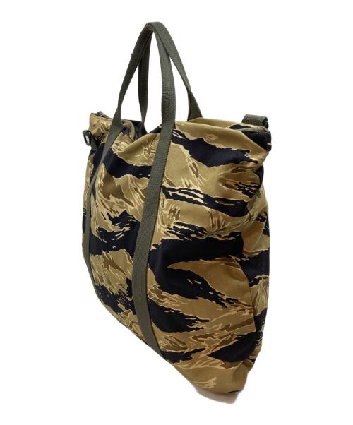 THE REAL McCOY'S（ザ・リアルマッコイズ）THE REAL McCOY'S (ザ・リアルマッコイズ) TIGER CAMOUFLAGE HELMET BAG ブラウンの古着・服飾アイテム